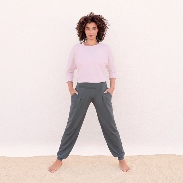 Jaya SHIRLEY - Damen - lockeres 3/4 Shirt für Yoga und Freizeit aus Biobaumwolle von Jaya