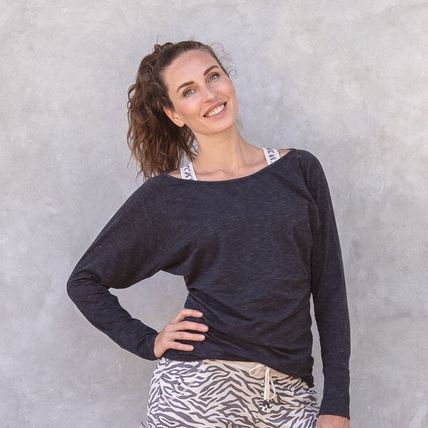 Jaya YANTI - Damen - Longsleeve für Yoga und Freizeit aus Biobaumwolle von Jaya