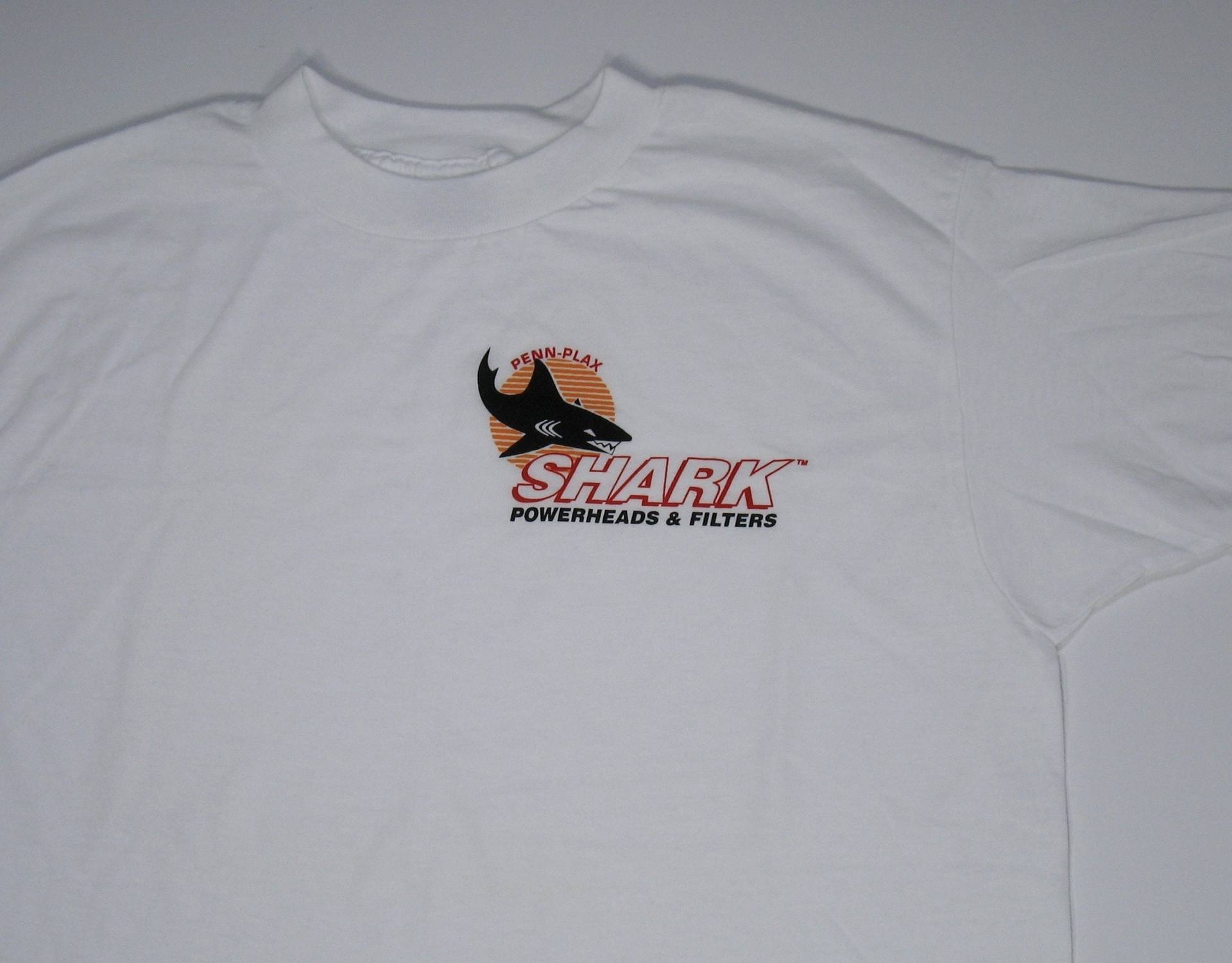 Weißer Hai T Shirt, Single Stitch, Großes T-Shirt, Penn Plax Powerhead Aquarium 80Er 90Er Jahre von JaybrrdsWhatnots