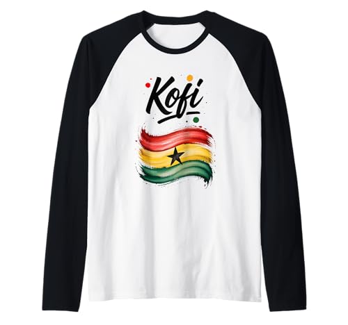 Herren Kofi Ghana Flagge Ghanaer Name Geburtstagsgeschenk Raglan Herren Kofi Ghana Flagge Ghanaer Name Geburtstagsgeschenk Raglan von Jaydu Ghanian Geburtstagsname Kofi