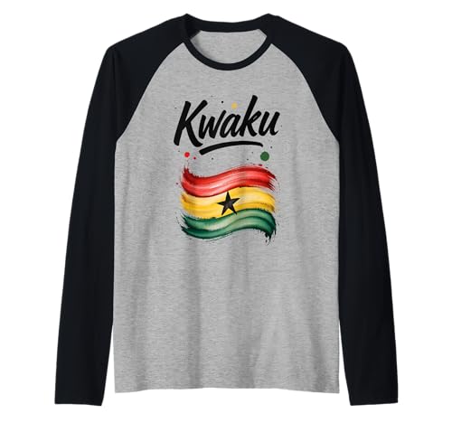 Herren Kwaku Ghana Flagge Ghanaer Name Geburtstagsgeschenk Raglan Herren Kwaku Ghana Flagge Ghanaer Name Geburtstagsgeschenk Raglan von Jaydu Ghanian Geburtstagsname Kwaku
