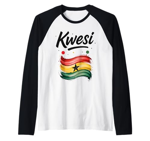 Herren Kwesi Ghana Flagge Ghanaian Name Geburtstagsgeschenk Raglan Herren Kwesi Ghana Flagge Ghanaian Name Geburtstagsgeschenk Raglan von Jayfu Ghanian Geburtstagsname von
