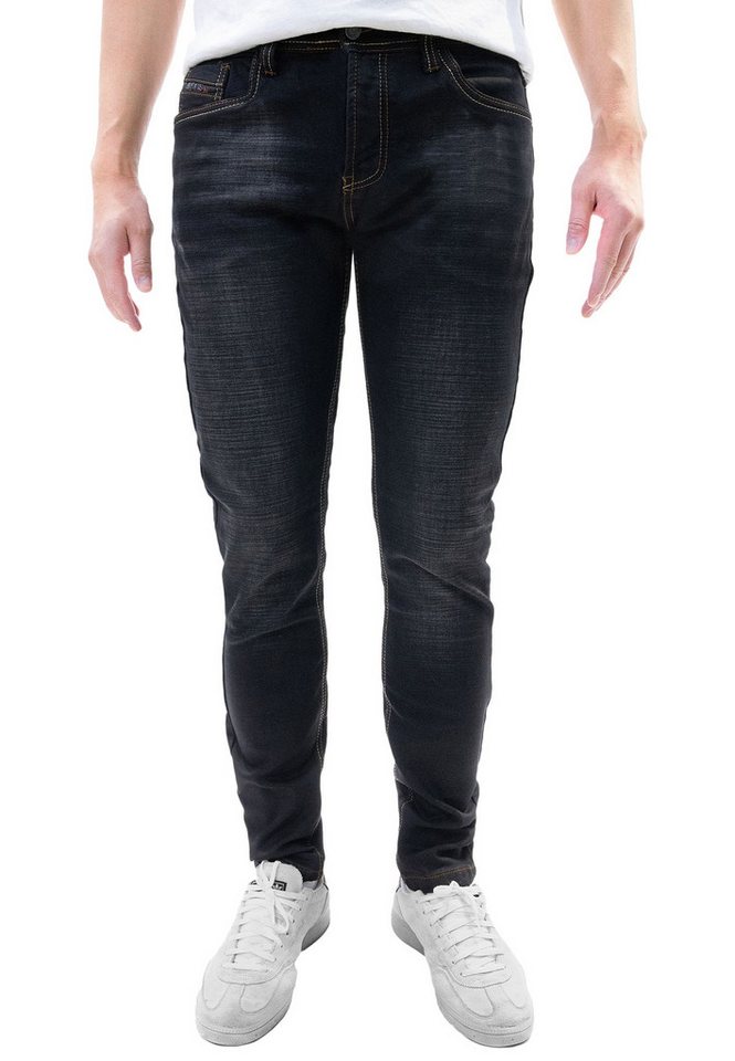 Jaylvis Regular-fit-Jeans Regular Denim Jeans mit Stretch und Kontrastnähten 5-Pocket von Jaylvis