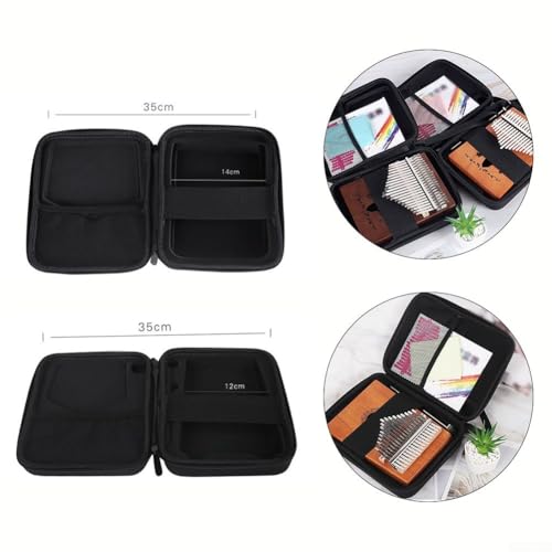 Jayruit Leichte Kalimba-Tasche für einfachen Transport, effektiver Schutz vor Staub und Feuchtigkeit, Wie abgebildet, For 21 Keys von Jayruit