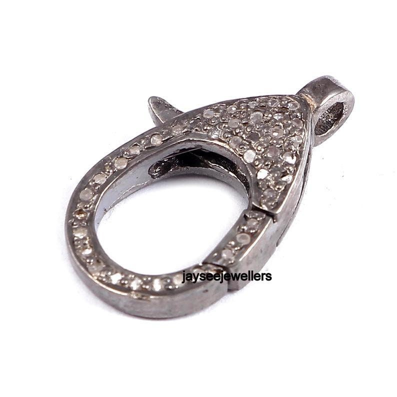 Diamant Sterling Silber Anhänger Vintage Handgefertigte Locke | 20 X 10 Mm von Jayseejewellers