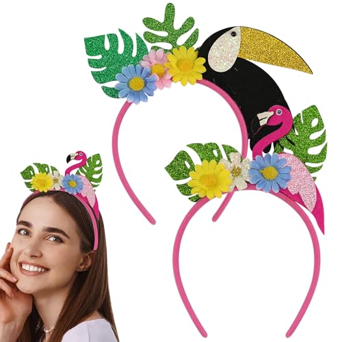JazSwirl Hawaii-Stirnband, Sommer-Stirnbänder für Damen, 2 Stück, tropische Stirnbänder JazSwirl Hawaii-Stirnband, Sommer-Stirnbänder für Damen, 2 Stück, tropische Stirnbänder von JazSwirl