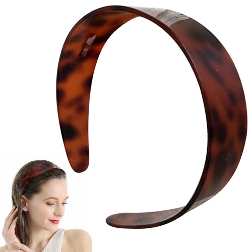 JazSwirl Schildpatt-Stirnband für Damen, französische Schildpatt-Stirnbänder, breit, 3,6 cm, Schildpatt-Stirnband für braunes Acryl, Geparden-Haarband, Leopardenmuster, Stirnbänder für Damen JazSwirl Schildpatt-Stirnband für Damen, französische Schildpatt-Stirnbänder, breit, 3,6 cm, Schildpatt-Stirnband für braunes Acryl, Geparden-Haarband, Leopardenmuster, Stirnbänder für Damen von JazSwirl