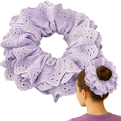 JazSwirl Übergroßes Haargummi für Frauen, 13 cm, Jumbo-Haargummi, Violett, Big XL für dickes Haar, riesige große Haargummis, extra große Haargummis für Pferdeschwanz JazSwirl Übergroßes Haargummi für Frauen, 13 cm, Jumbo-Haargummi, Violett, Big XL für dickes Haar, riesige große Haargummis, extra große Haargummis für Pferdeschwanz von JazSwirl