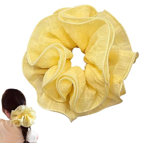 JazSwirl Übergroßes Haargummi für Frauen, 17,8 cm, Jumbo-Haargummi, gelb, extra groß, große Haargummis für dickes Haar, XL große Haargummis für Pferdeschwanz, riesiges übergroßes Haar-Zubehör JazSwirl Übergroßes Haargummi für Frauen, 17,8 cm, Jumbo-Haargummi, gelb, extra groß, große Haargummis für dickes Haar, XL große Haargummis für Pferdeschwanz, riesiges übergroßes Haar-Zubehör von JazSwirl