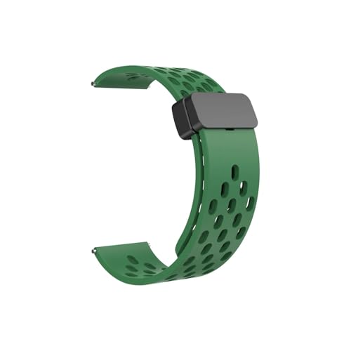 Jazoxy 22mm 20mm 18mm magnetisches Silikonband für huawei gt5 gt5 pro gt4 gt3 46mm atmungsaktives Sportband für Huawei Uhr gt5 gt4 41mm Uhrenarmbänder, 18mm, agate von Jazoxy