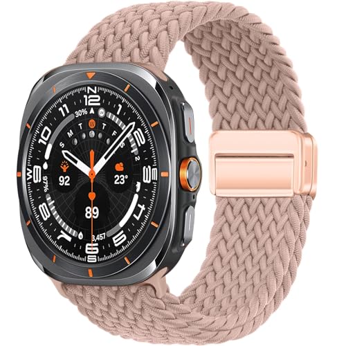 Jazoxy Correa Armband für Samsung Galaxy Watch Ultra, 47 mm, magnetisches geflochtenes Nylon-Sportarmband, Correa, für Galaxy Watch 7 Ultra, Galaxy watch Ultra, Achat von Jazoxy