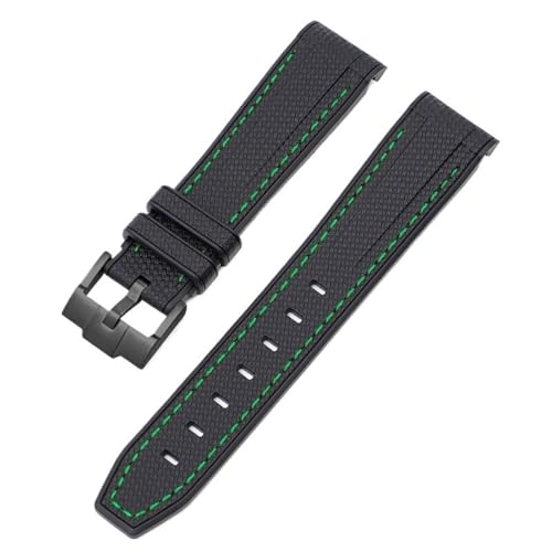 Jazoxy Für Swatch X Omega Moonswatch Für Seamaster 300 Gebogene Schnittstelle Männer Frauen Qualität Ersetzen Uhr Band 20mm(Green line) von Jazoxy