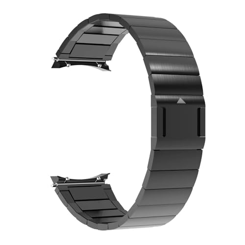Jazoxy Keine Lücken Metall Magnetisches Armband Für Galaxy Watch6 44mm 40mm Quick Release Link Armband Für Galaxy Uhr 6Classic 43MM 47MM Uhrenarmbänder(Black,Watch 6 Classic 43MM) von Jazoxy