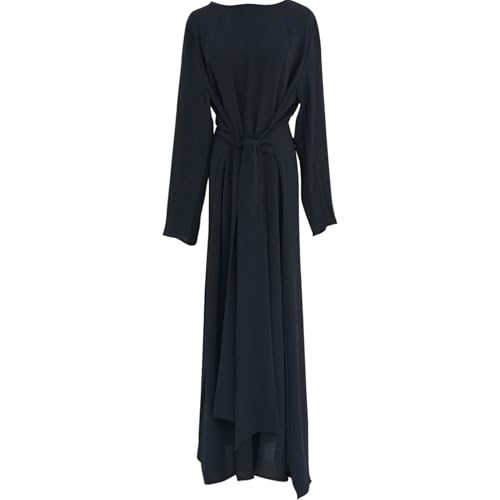 Jazvano Frauen Abaya Kleid für Muslim Eid Gebet Kleid Dubai Maxi Kaftan Islamischer Salah Tageskleid Weiche Muslimische Frauen Kleidung von Jazvano