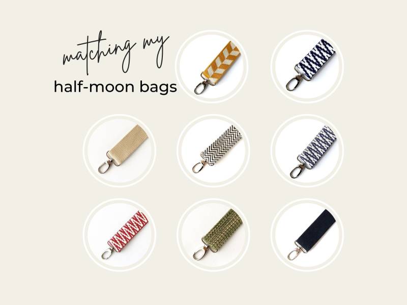 3, 8 cm Breites Gurtband M. 2 Drehbare Silberne Karabinerhaken, Bunt Boho Gemustert Oder Uni, Verstellbarer Gewebter Crossbody-Gurt Für Meine von JazzeeThings