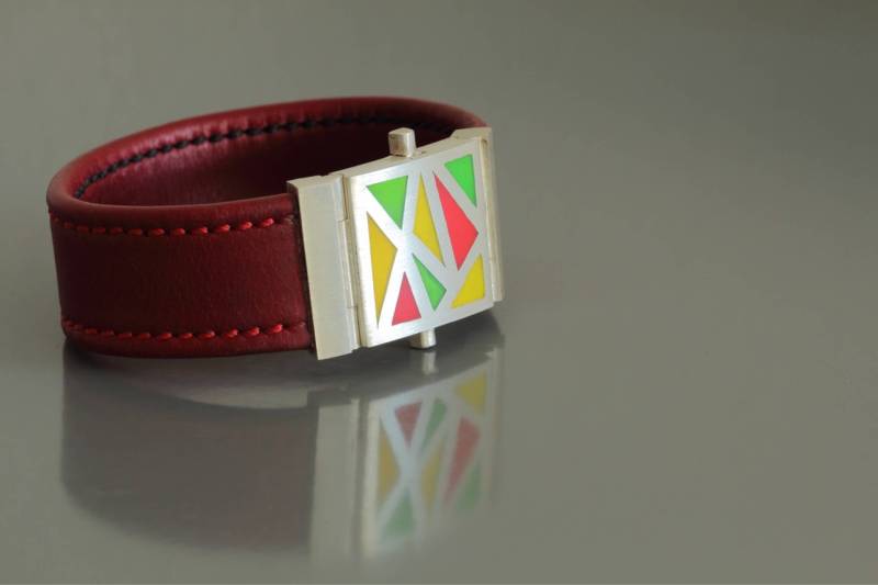 Farbenfrohes Lederarmband Farbenfrohes Lederarmband von JazzmineArts