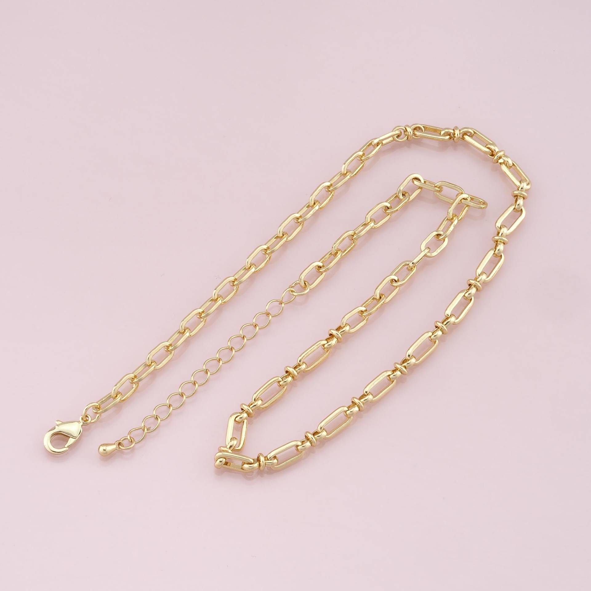Gold Oval Kette, 18K Füllte Für Halskette Armband Diy Schmuckherstellung Versorgung Gold Oval Kette, 18K Füllte Für Halskette Armband Diy Schmuckherstellung Versorgung von JazzyJcharms