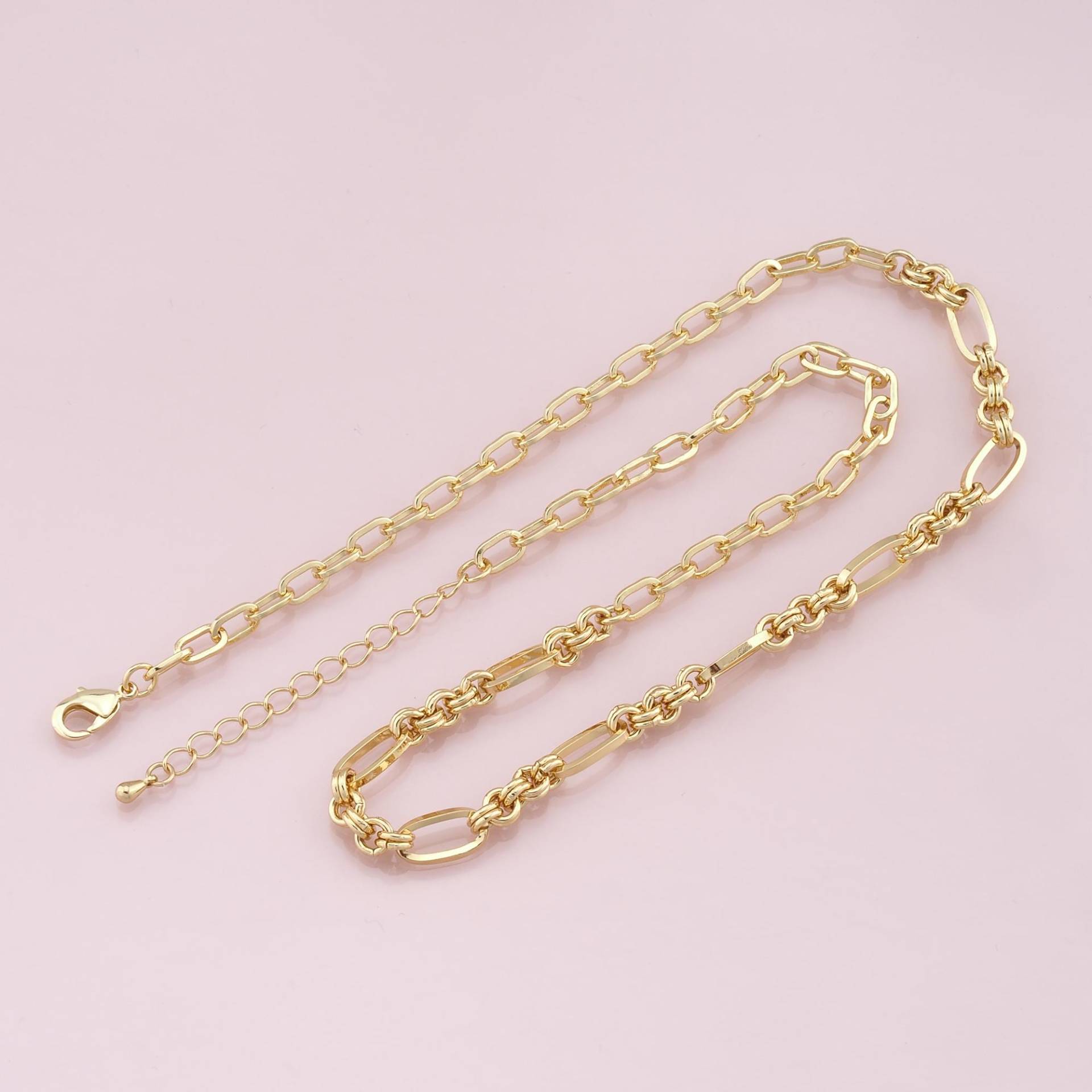 Gold Oval Kette, 18K Füllte Für Halskette Armband Diy Schmuckherstellung Versorgung Gold Oval Kette, 18K Füllte Für Halskette Armband Diy Schmuckherstellung Versorgung von JazzyJcharms