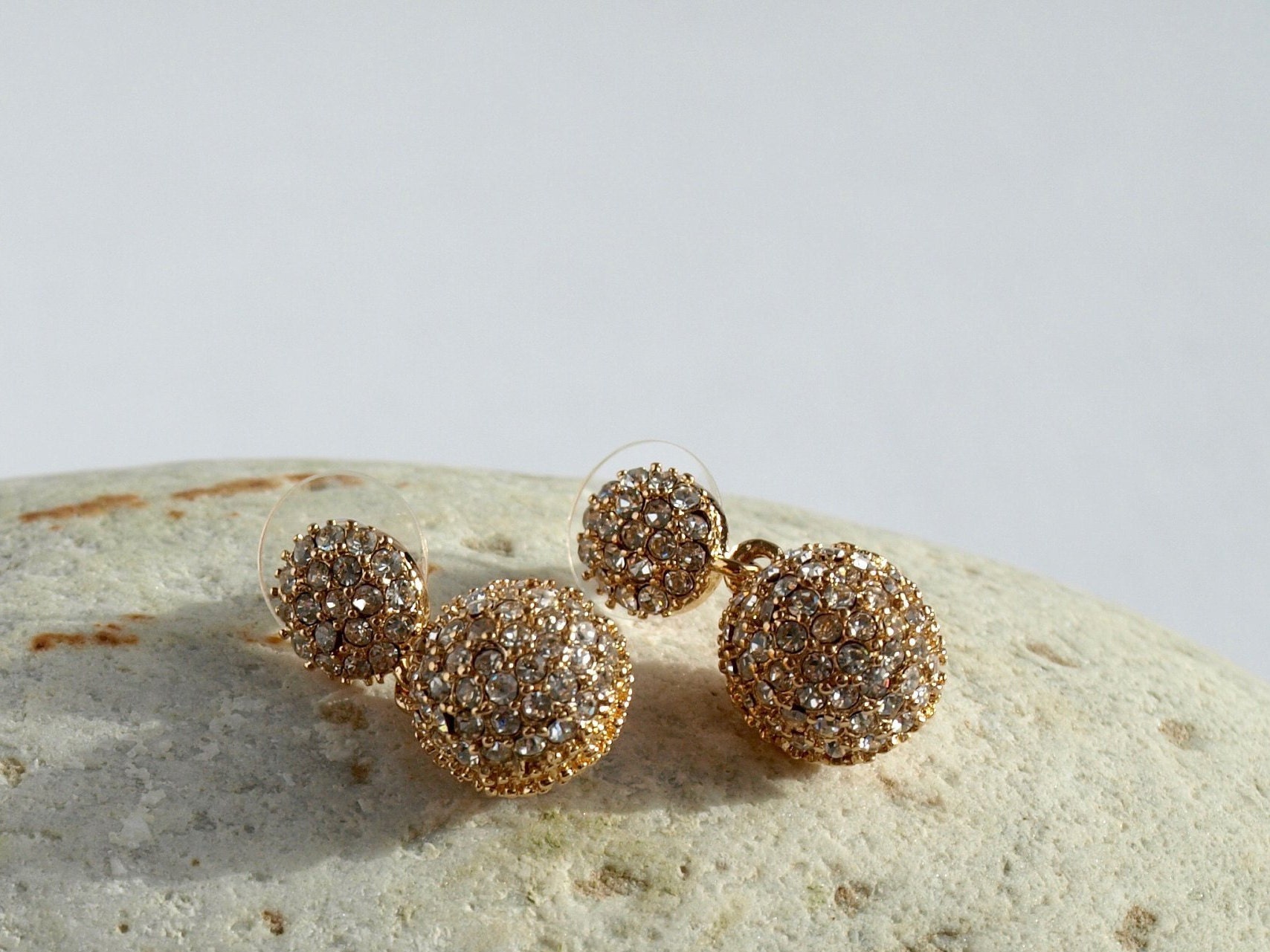 Cluster Strass Ohrringe von Jbbridalaccessoires