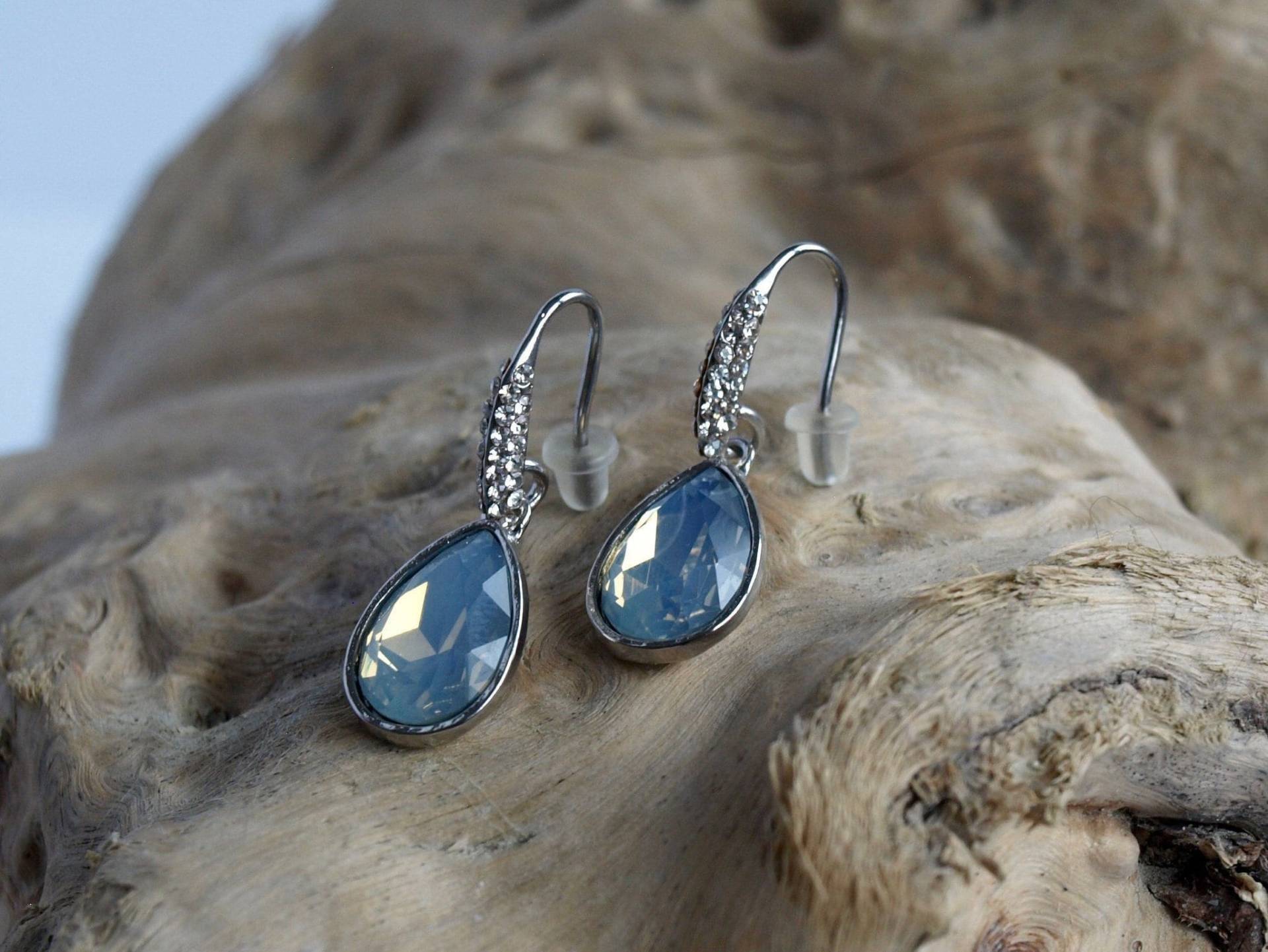 Glas Tropfenform Ohrhänger von Jbbridalaccessoires