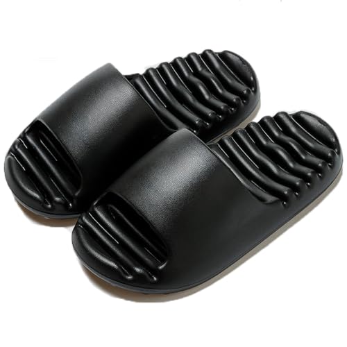 Jbciuds Shower Cloud-Hausschuhe für Damen und Herren, Banthroom, Ablaufloch, rutschfest, schnell trocknend, dicke Sohle, bequeme Haus-Sandalen, Schwarz, 9-9.5 Women/7.5-8 Men Jbciuds Shower Cloud-Hausschuhe für Damen und Herren, Banthroom, Ablaufloch, rutschfest, schnell trocknend, dicke Sohle, bequeme Haus-Sandalen, Schwarz, 9-9.5 Women/7.5-8 Men von Jbciuds