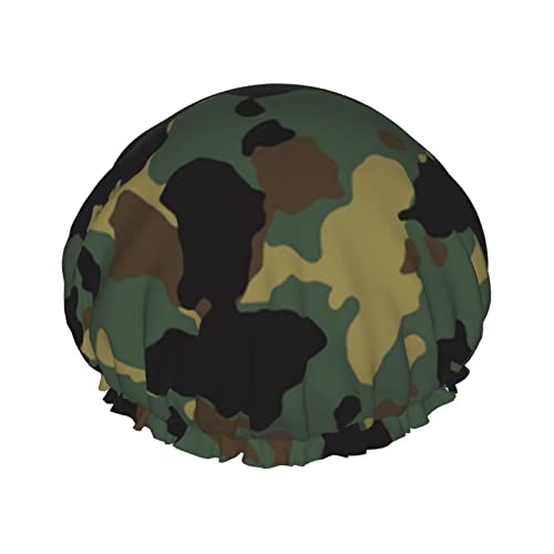 Jbyjbx Badekappe mit Camouflage-Muster, schöne Damen-Badekappe, Schutz, leicht, aber langlebig von Jbyjbx