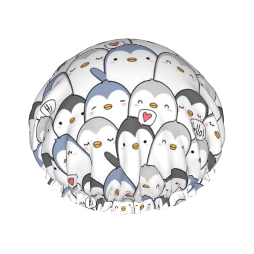 Jbyjbx Niedlicher Pinguin-Druck, schöne Damen-Badekappe, Schutz, Haar-Badekappe, leicht und dennoch langlebig Jbyjbx Niedlicher Pinguin-Druck, schöne Damen-Badekappe, Schutz, Haar-Badekappe, leicht und dennoch langlebig von Jbyjbx