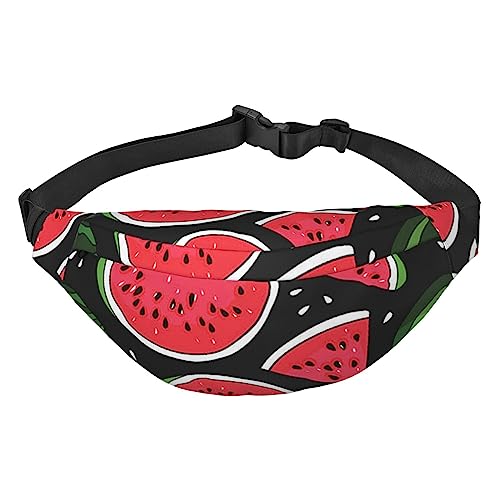 Modische Hüfttasche mit 3 Reißverschlusstaschen, große Bauchtasche für Damen und Herren, verstellbare Crossbody-Reisetasche/Cartoon-Weihnachtsmann/zum Laufen, Wandern, Outdoor-Aktivitäten, von Jcakes