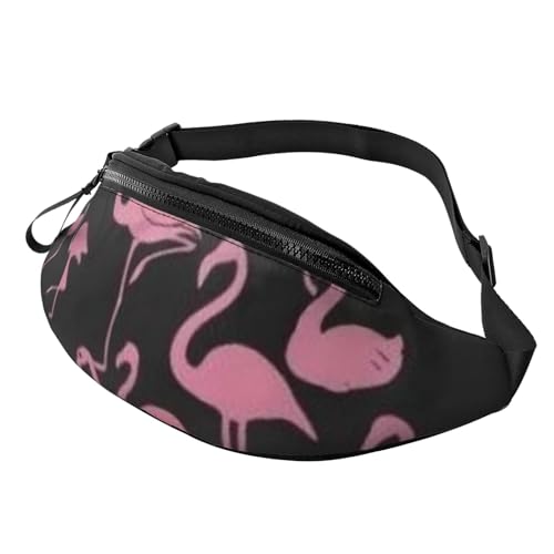 Verstellbare Bauchtasche, Ananas-Flamingos/Hüfttasche für Damen und Herren, langlebig, leicht, kompakt, sicherer Reißverschluss für Fitness, Training, Klettern, Laufen, Reisen, Outdoor, von Jcakes