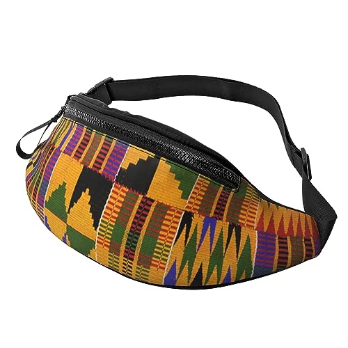 Verstellbare Bauchtasche, Gänseblümchen-/Hüfttasche, für Damen und Herren, langlebig, leicht, kompakt, sicherer Reißverschluss für Fitness, Training, Klettern, Laufen, Reisen, Outdoor, Afrikanisches von Jcakes