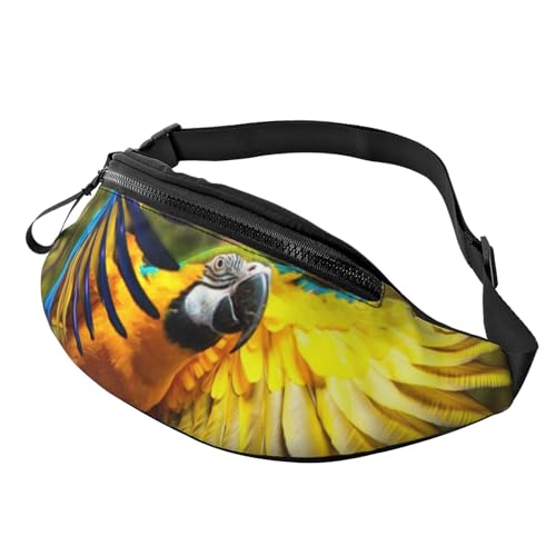 Verstellbare Bauchtasche, floraler Totenkopf/Hüfttasche für Damen und Herren, langlebig, leicht, kompakt, sicherer Reißverschluss für Fitness, Training, Klettern, Laufen, Reisen, Outdoor, Gelbe von Jcakes