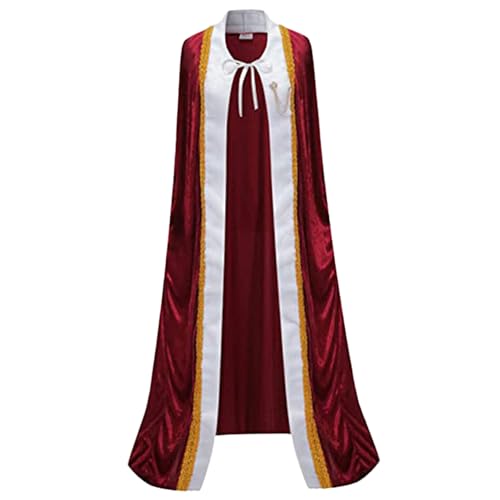 König Cape, Noble King Kostüm für Männer und Frauen, Erwachsene Königin Cape Robe für Halloween, Weihnachten, Geburtstagsfeier, Schulaktivitäten, m König Cape, Noble King Kostüm für Männer und Frauen, Erwachsene Königin Cape Robe für Halloween, Weihnachten, Geburtstagsfeier, Schulaktivitäten, m von Jcasbdn