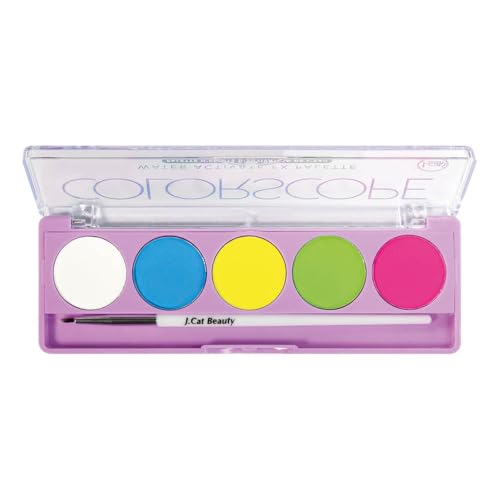Jcat Beauty 1 Professional [ CSP101 : Primar] Colorscope Water Activate FX Eyeliner mit Pinsel + gratis Reißverschlusstasche Farbpalette von J.CAT BEAUTY