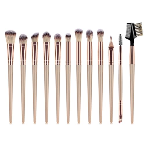 12 Stück Professionelles Makeup Pinsel Set Foundation Blush Powder Concealer Eye Shadow Brushes Champagne Gold Hochwertige Synthetik Makeup Pinsel 12 Stück Professionelles Makeup Pinsel Set Foundation Blush Powder Concealer Eye Shadow Brushes Champagne Gold Hochwertige Synthetik Makeup Pinsel von JchEnye