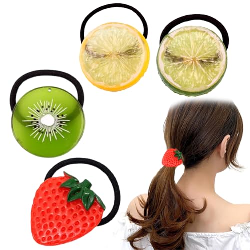 Set von 4 fruchtförmigen Haarbiändern. Es enthält Seiden-Haarbiänder und Satin-Haarbiänder. Alle sind elastische Haarbiänder aus Seide und eignen sich zur Verwendung bei Karnevalsfeiern. Set von 4 fruchtförmigen Haarbiändern. Es enthält Seiden-Haarbiänder und Satin-Haarbiänder. Alle sind elastische Haarbiänder aus Seide und eignen sich zur Verwendung bei Karnevalsfeiern. von JchEnye