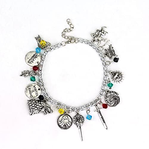 Game of Thrones Armband Hand des Königs Targaryen Drache neun Familien-Embleme Kollektion Armband Rollenspiel Geschenk Schmuck für Fans von Jcveghyg