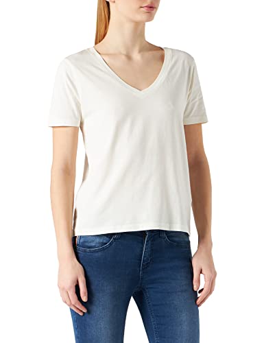 JDY Damen JDYFAROCK S/S V-Neck TOP JRS NOOS T-Shirt, Cloud Dancer, XL von JdY