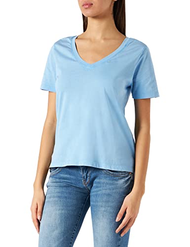 JDY Damen JDYFAROCK S/S V-Neck TOP JRS NOOS T-Shirt, Della Robbia Blue, XL von JdY