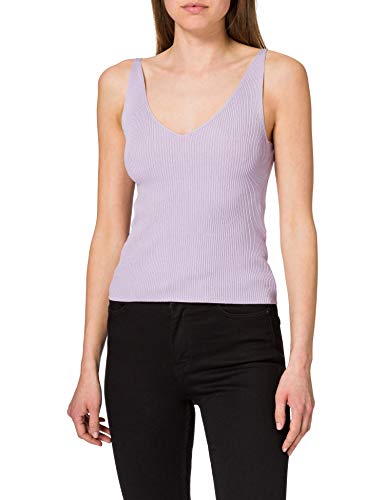 JDY Damen JDYNANNA S/L KNT NOOS Top, Pastel Lilac, M von JdY