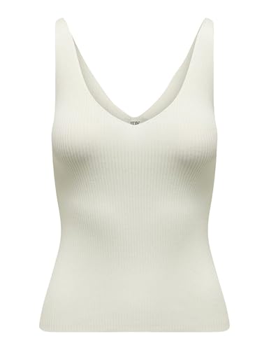 JDY Damen JDYNANNA S/L TOP KNT NOOS Trägershirt/Cami Shirt, Cloud Dancer, XXL von JDY