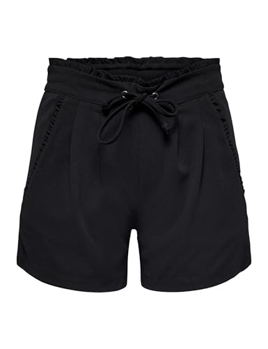 JDY Damen JDYNEW Catia JRS NOOS Shorts, Black, XXL von JDY
