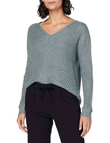 JDY Damen JDYNEW Megan L/S KNT NOOS Pullover, Abyss/Detail:W. Black PLY, M von JdY