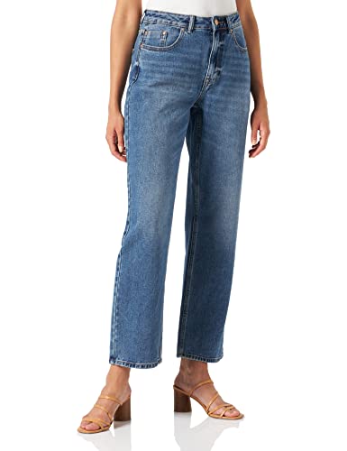 JDY Damen JDYdichte Hw Wide Db Dnm Noos Jeans, Dark Blue Denim, L / 32L EU von JdY