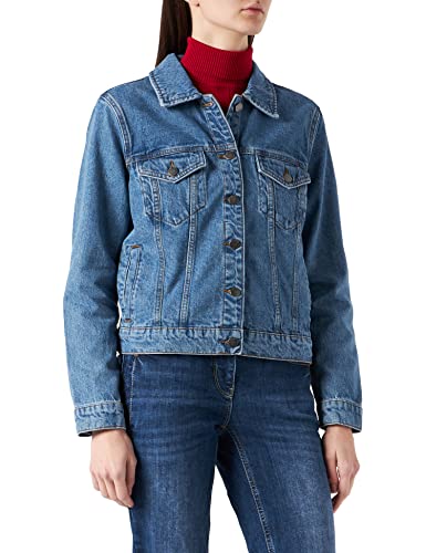 JDY Damen Jdydrew Denim Jacket Mb Dnm Noos, Medium Blue Denim, M von ONLY