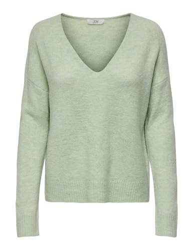 JDY Damen Jdyelanora L/S V-Neck Pullo. KNT Noos Strickpullover, Sea Foam, Small von JdY