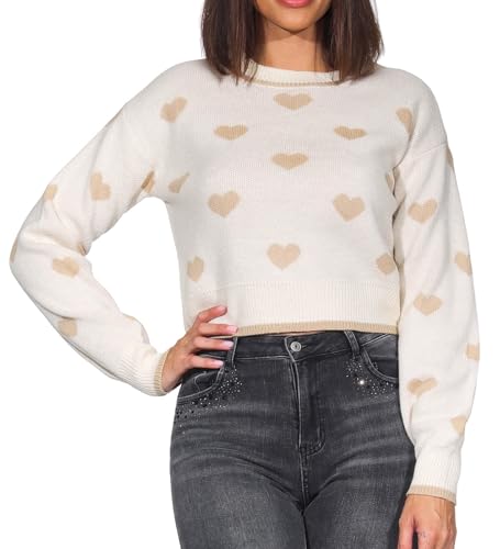 JDY Damen Jdyromance L/S Jacq. Pullover KNT Noos Strickpullover, Birch, Medium von JDY