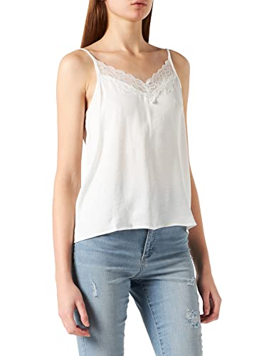 JDY Damen JDY appa new lace singlet wvn nos Top, Cloud Dancer/Detail:dtm Lace, 36 EU von JdY