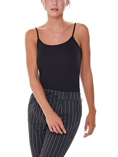 JDY Damen Top JDYAVA Singlet JRS NOOS, Black, XXL von JdY