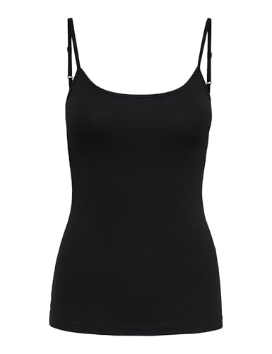 JDY Damen Top JDYAVA Singlet JRS NOOS, Black, XXL von JdY