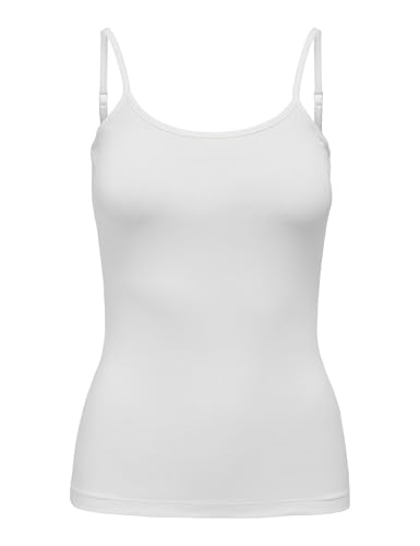 JDY Damen Top JDYAVA Singlet JRS NOOS, Cloud Dancer, XL von JdY